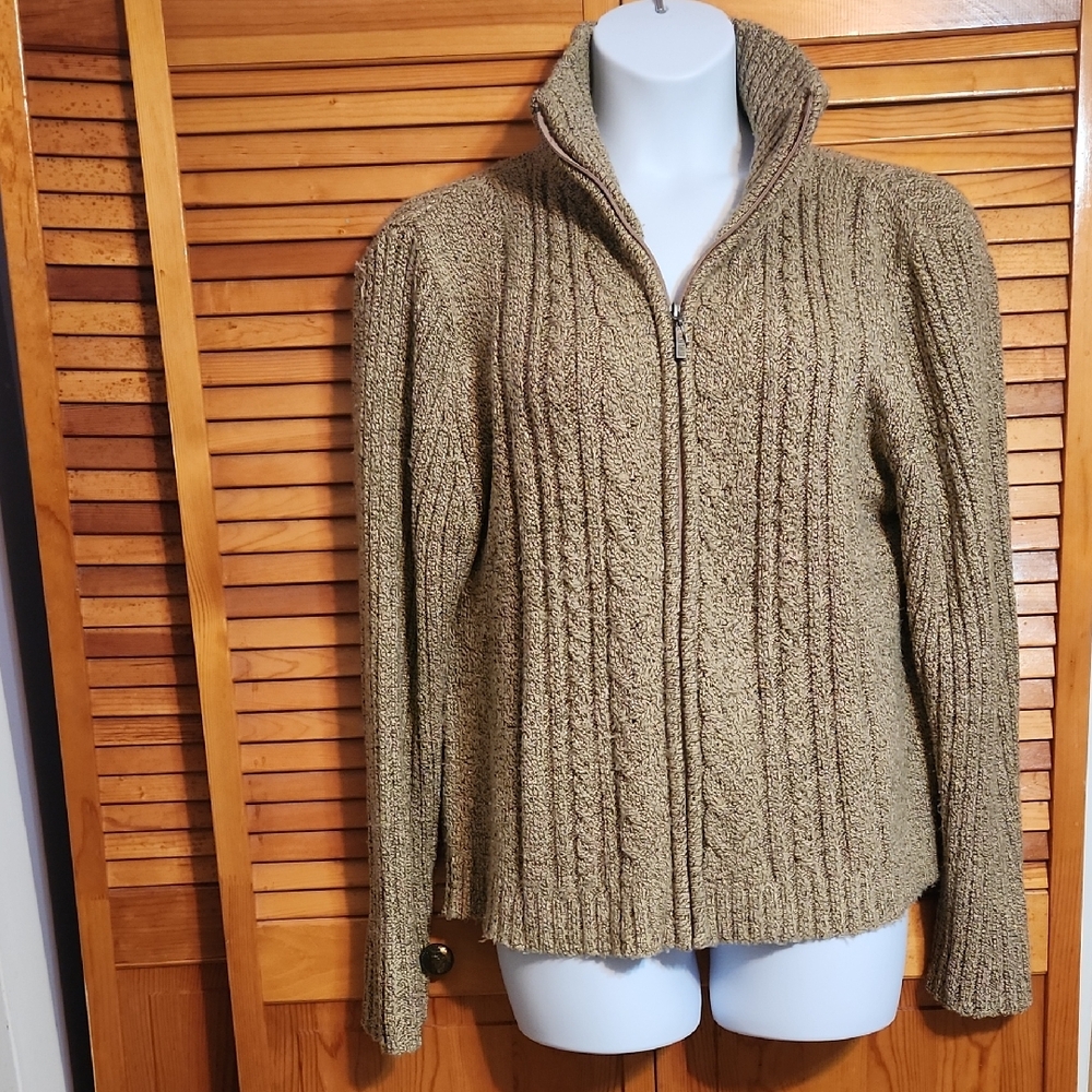Carolyn Taylor Olive Cowl Neck Sweater